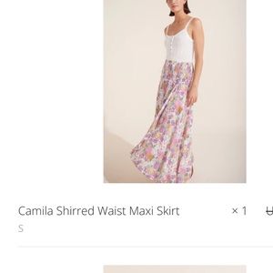 Auguste the Label (Australian) Camila Shirred skirt size small